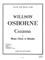 WILLSON OSBORNE: CANZONA (QUINTET-BRASS)