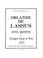 ORLANDO DE LASSUS: 5 MOTETS FROM 'MAGNUS OPUS MUSICUM' (TRUMPETS 3) TROMPETTE