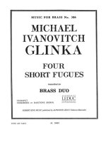GLINKA KING 4 SHORT FUGUES MFB306 TRUMPET TROMBONE HORN BOOK TROMPETTE