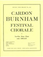 CARDON BURNHAM: FESTIVAL CHORALE (ENSEMBLE-BRASS 8 OR MORE)