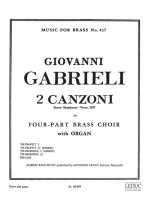 GIOVANNI GABRIELI: 2 CANZONI (SEPTIMI TONI) (QUINTET-MIXED)