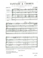 DIETRICH BUXTEHUDE: FANFARE & CHORUS (CHORAL-MIXED ACCOMPANIED)