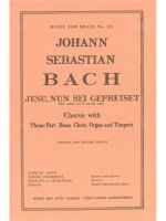 JOHANN SEBASTIAN BACH: JESU, NUN SEI GEPREISET BWV41 (CHORAL-MIXED ACCOMPANIED)
