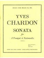 YVES CHARDON: SONATE OP.21 (TRUMPET & CELLO) TROMPETTE