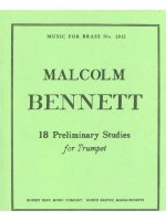 MALCOLM BENNETT: 18 PRELIMINARY STUDIES (TRUMPET SOLO) TROMPETTE