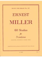 ERNEST MILLER: 60 STUDIES (TROMBONE SOLO)