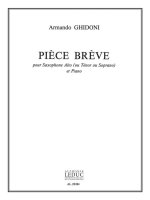 GHIDONI ARMANDO PIECE BREVE SAXOPHONE & PIANO BOOK