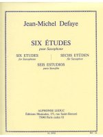 JEAN MICHEL DEFAYE: 6 ETUDES (SAXOPHONE SOLO)