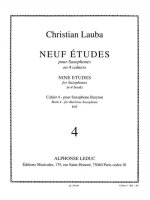 CHRISTIAN LAUBA: 9 ETUDES VOL.4: BARITONE SAXOPHONE (SAXOPHONE SOLO)