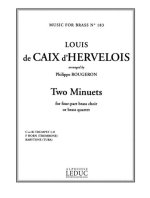 CAIX D'HERVELOIS LOUIS DE 2 MINUETS BRASS QUARTET MFB183 SCORE/PARTS