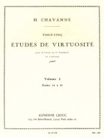 CHAVANNE 25 ETUDES DE VIRTUOSITE VOLUME 2 14 A 25 TRUMPET OR CORNET BK TROMPETTE