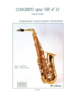 ANTONIO VIVALDI: CONCERTO OP.8 NO.12 IN C MAJOR (7 SAXOPHONES)
