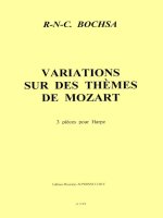 ROBERT NICHOLAS CHARLES BOCHSA: 3 VARIATIONS SUR DES THEMES DE MOZART (HARP SOLO)