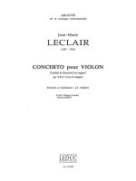 JEAN-MARIE LECLAIR: CONCERTO OP.7, NO.2 IN D MAJOR (VIOLIN & ORCHESTRA)