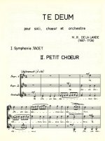 MICHEL RICHARD DELALANDE: TE DEUM (CHORAL-MIXED ACCOMPANIED) CHANT