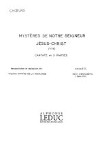HENRI DESMARETS: LES MYSTERES DE NOTRE SEIGNEUR JESUS-CHRIST (CHORAL)