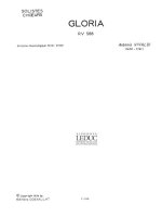 VIVALDI ANTONIO GLORIA RV588 (RYOM) SATB A CAPPELLA CHORAL CHANT