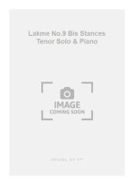 DELIBES LAKME NO.9 BIS STANCES TENOR SOLO & PIANO BOOK