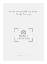 JULES MASSENET: AIR DE 'HERODIADE' NO.4 BIS: AIR DE SALOME (MEZZO) (VOICE & PIANO)