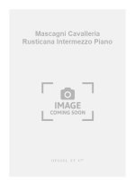 MASCAGNI CAVALLERIA RUSTICANA INTERMEZZO PIANO BOOK PIANO