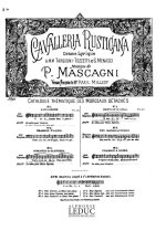 PIETRO MASCAGNI: AIR DE 'CAVALLERIA RUSTICANA' NO.3 BIS: ROMANCE (MEZZO) (VOICE & PIANO)