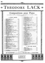 THEODORE LACK: SOUVENIR D'ALSACE OP.106 (PIANO SOLO) PIANO