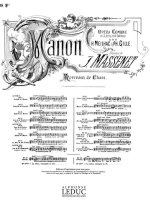 JULES MASSENET: AIR DE 'MANON' NO.18 BIS: FABLIAU (MEZZO) (VOICE & PIANO)