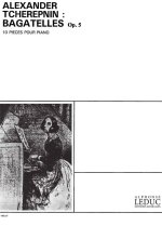 TCHEREPNIN BAGATELLES OP.5 10 PIECES PIANO BOOK PIANO