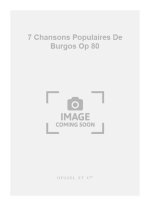 COLLET 7 CHANSONS POPULAIRES DE BURGOS OP 80 BOOK