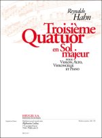REYNALDO HAHN: QUATUOR NO.3 IN G (PIANO QUARTET)