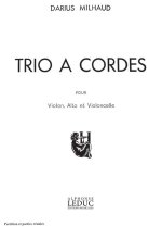 DARIUS MILHAUD: TRIO A CORDES NO.1, OP.274 (TRIO - STRINGS)