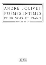 ANDRE JOLIVET: POEMES INTIMES (MED) (VOICE & PIANO)