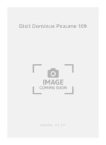 LALANDE DIXIT DOMINUS PSAUME 109 CHOIR PIANO OR ORGAN BOOK