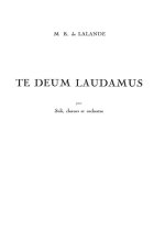 LALANDE TE DEUM LAUDAMUS VOICE SOLO CHOIR & PIANO OR ORGAN BOOK
