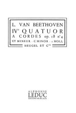 LUDWIG VAN BEETHOVEN: QUARTET OP.18, NO.4 IN C MINOR (PH57) (QUARTET-STRINGS)