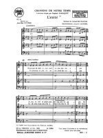 BOURGEOIS RIVIERE CHANSONS DE NOTRE TEMPS PJ36 L'AMITIE 4 PART CHORAL