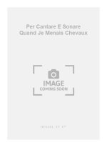 TURELLIER PER CANTARE E SONARE QUAND JE MENAIS CHEVAUX VOICE & INST BK