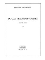 CHARLES TOURNEMIRE: 12 PRELUDES, POEMES OP.58 (PIANO SOLO) PIANO