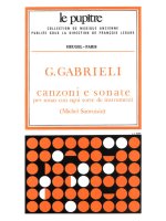GABRIELI: CANZONI E SONATE POUR DIVERS INSTRUMENTS PARTITION (LP27)