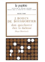 BODIN DE BOISMORTIER: DON QUICHOTTE CHEZ LA DUCHESSE PARTITION D ORCHESTRE (LP30)