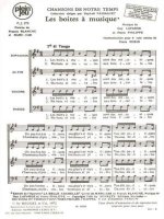 LAFARGE PHILIPPE CHANSONS DE NOTRE TEMPS PJ273 LES BOITES MUSIQUE 4 PT
