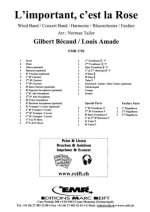 GILBERT BECAUD: L'IMPORTANT, C'EST LA ROSE (PJ315) (CHORAL-MIXED A CAPPELLA) CHANT