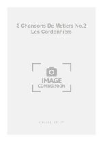 PIERNE 3 CHANSONS DE METIERS NO.2 LES CORDONNIERS MEZZO SOPRANO BOOK