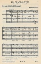 PAUL LADMIRAULT: LE CHARBONNIER (SATB) CHANT