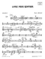 PIERRE BOULEZ: LIVRE POUR QUATUOR (QUARTET-STRINGS)