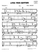PIERRE BOULEZ: LIVRE POUR QUATUOR (QUARTET-STRINGS)