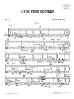 PIERRE BOULEZ: LIVRE POUR QUATUOR (QUARTET-STRINGS)