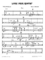 PIERRE BOULEZ: LIVRE POUR QUATUOR (QUARTET-STRINGS)