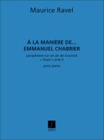 A LA MANIERE DE CHABRIER PIANO  PIANO