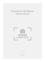 PRELUDE EN MI MAJEUR VIOLON-PIANO  VIOLON